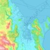 ケアンズの地形図、標高、地勢