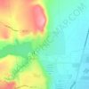 Escalerasの地形図、標高、地勢