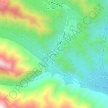 Scotlandの地形図、標高、地勢