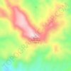 Quien Sabe Peakの地形図、標高、地勢