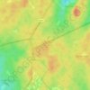 Waterbergの地形図、標高、地勢