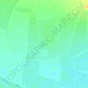 Al Wustaの地形図、標高、地勢