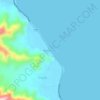 New Argaoの地形図、標高、地勢