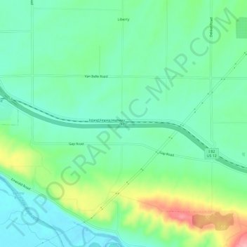 Nassの地形図、標高、地勢