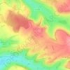 Longs Sillonsの地形図、標高、地勢