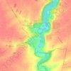 Mérévilleの地形図、標高、地勢