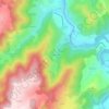 Pruneyrollesの地形図、標高、地勢