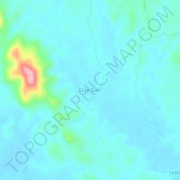Sum Sumの地形図、標高、地勢