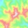 Gunung Putriの地形図、標高、地勢