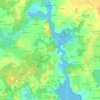 Kerhouantの地形図、標高、地勢