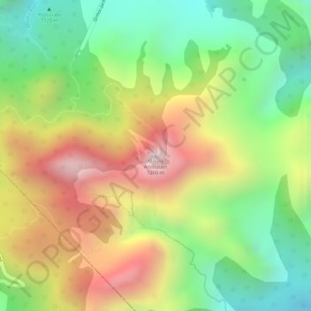 Mount Aminduenの地形図、標高、地勢