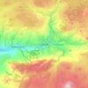 Darvelの地形図、標高、地勢