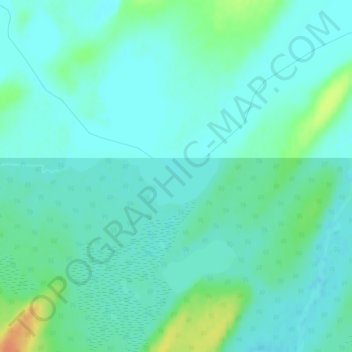 McClean Lakeの地形図、標高、地勢