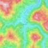 アンドリイェヴィツァの地形図、標高、地勢