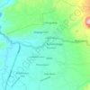 Mogolaingの地形図、標高、地勢