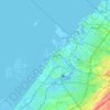 Dubaiの地形図、標高、地勢