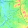 Cherokee Parkの地形図、標高、地勢