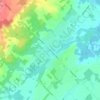 Caledon Eastの地形図、標高、地勢
