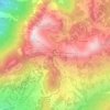 Bretayeの地形図、標高、地勢