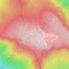 八幡平の地形図、標高、地勢