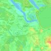 Ķekavaの地形図、標高、地勢