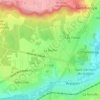 La Rocheの地形図、標高、地勢
