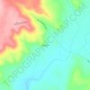 Wangellicの地形図、標高、地勢