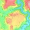Chambeyracの地形図、標高、地勢