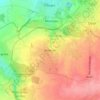 Wihériesの地形図、標高、地勢