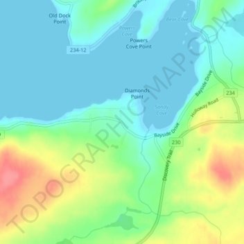 Lethbridgeの地形図、標高、地勢