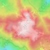 Monte Aionaの地形図、標高、地勢