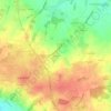 Beaulieuの地形図、標高、地勢