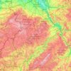 Vulkaneifelの地形図、標高、地勢