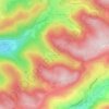 Creusegoutteの地形図、標高、地勢