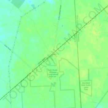 Goltsの地形図、標高、地勢