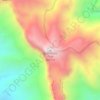 Guadalupe Peakの地形図、標高、地勢