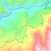 Shindolの地形図、標高、地勢