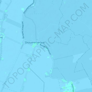 Bunderhammrichの地形図、標高、地勢
