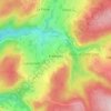 Freyneuxの地形図、標高、地勢