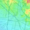 Dandenongの地形図、標高、地勢