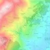 Janardoの地形図、標高、地勢
