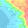 Batoの地形図、標高、地勢