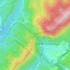 Cumberland Gapの地形図、標高、地勢