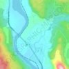Barriereの地形図、標高、地勢