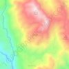 Dendeの地形図、標高、地勢