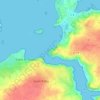Ar Vilhの地形図、標高、地勢