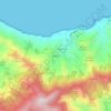 Mazapéの地形図、標高、地勢