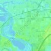 Amandaの地形図、標高、地勢