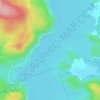 Barrys Bayの地形図、標高、地勢