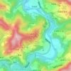 飯綱山の地形図、標高、地勢